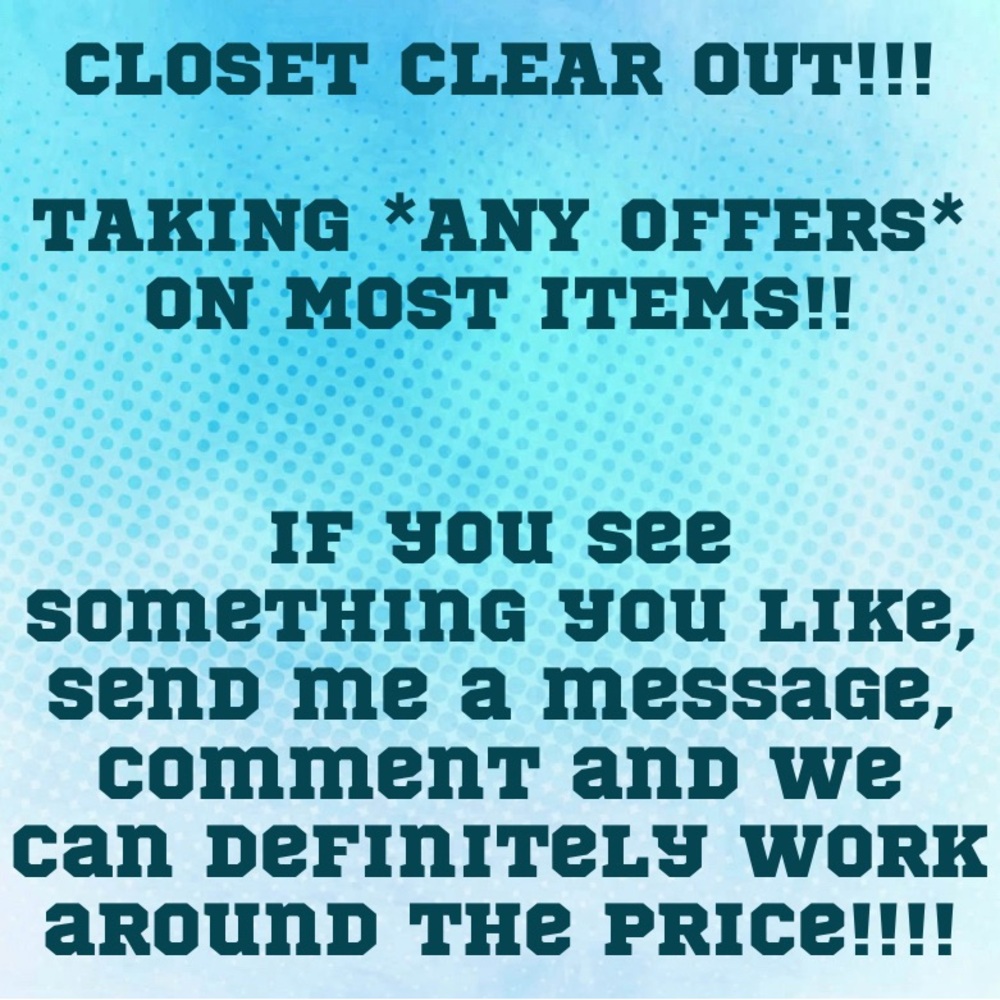 ❌CLOSET CLEAR OUT!!!! CHECK OUT THESE ITEMS!❌